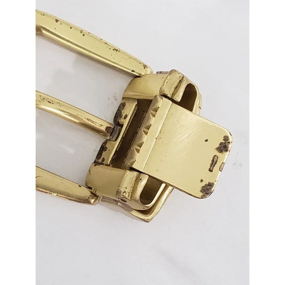 Vintage Coach Gold Brass Replacement Belt Buckle Hardware 80s